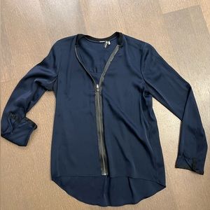 Bergdorf Goodman Elie Tahari Silk Blouse with zip